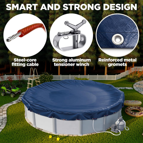 Shop Square rip-proof grommets with 30-inch spacing for durable winter protection