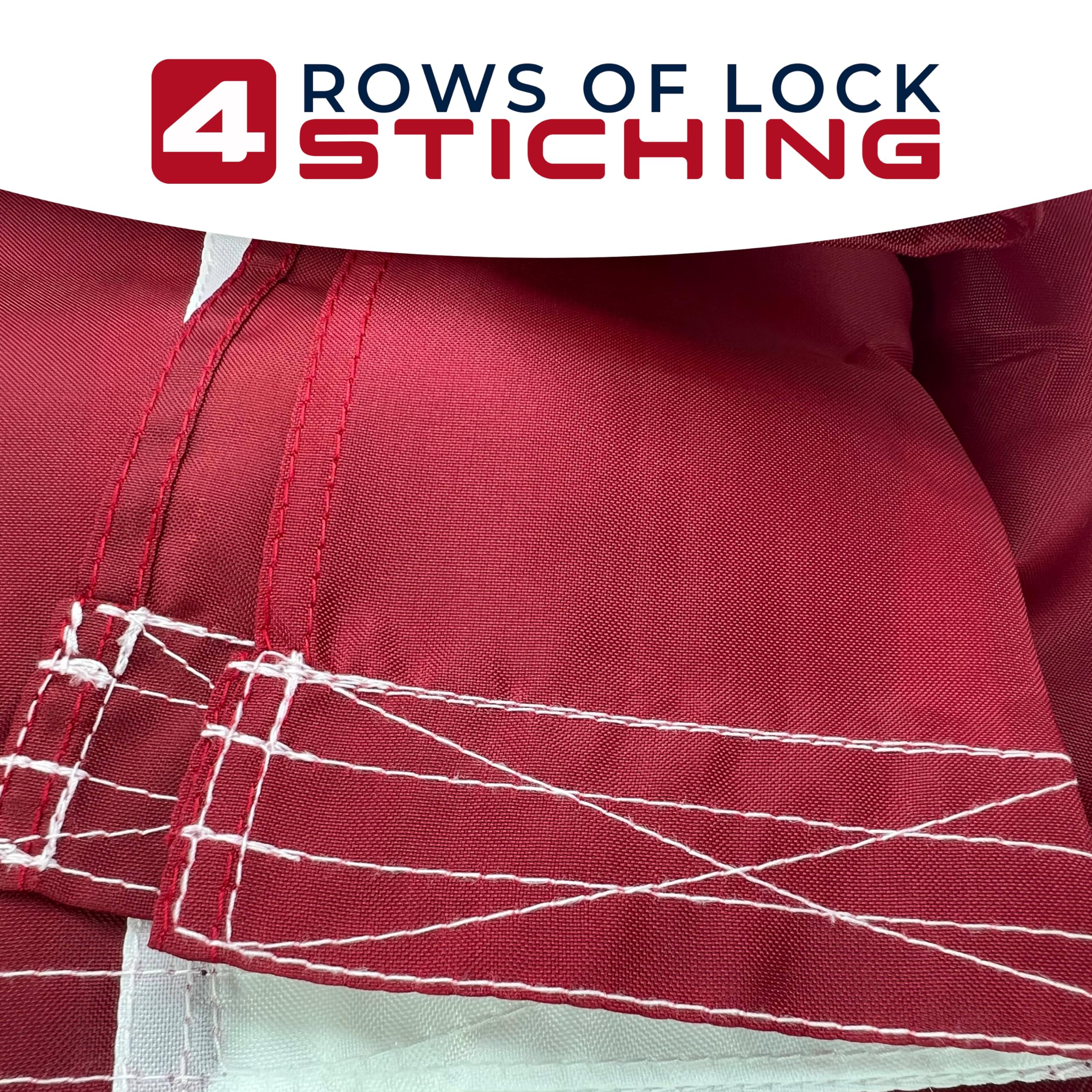 Shop72 3x5 flag double-stitched hem for durability