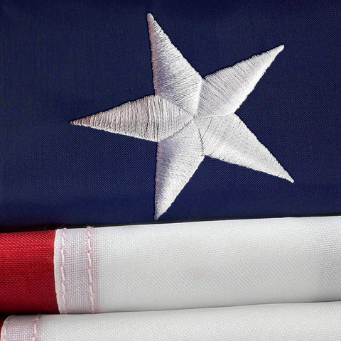 Shop72 American Flag 3x5 with embroidered stars for durable outdoor display