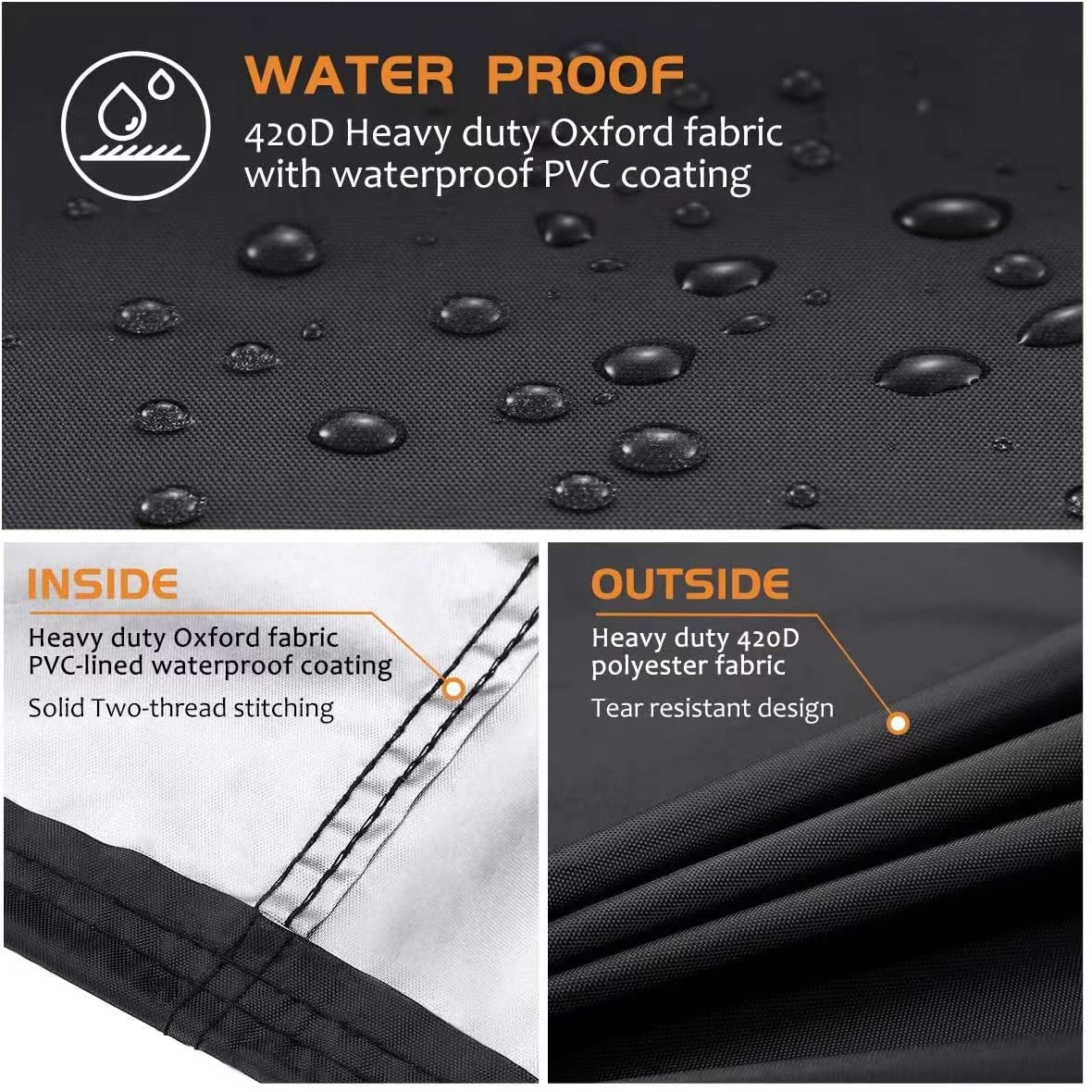 Shouken grill-cover-uv-resistance protects finish from sun fading