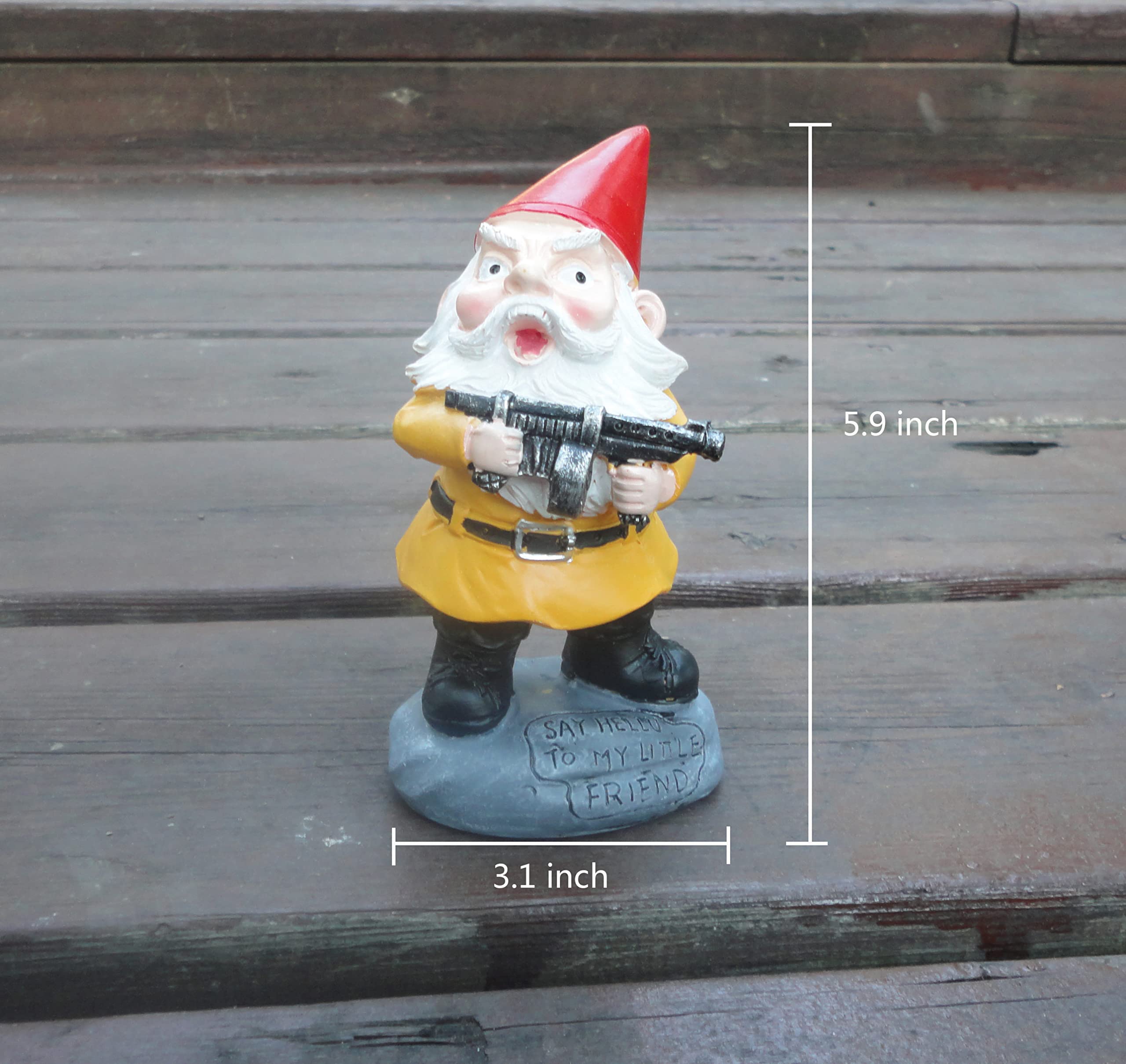 SHOWFEICAT unique garden gnome design welcomes visitors with character