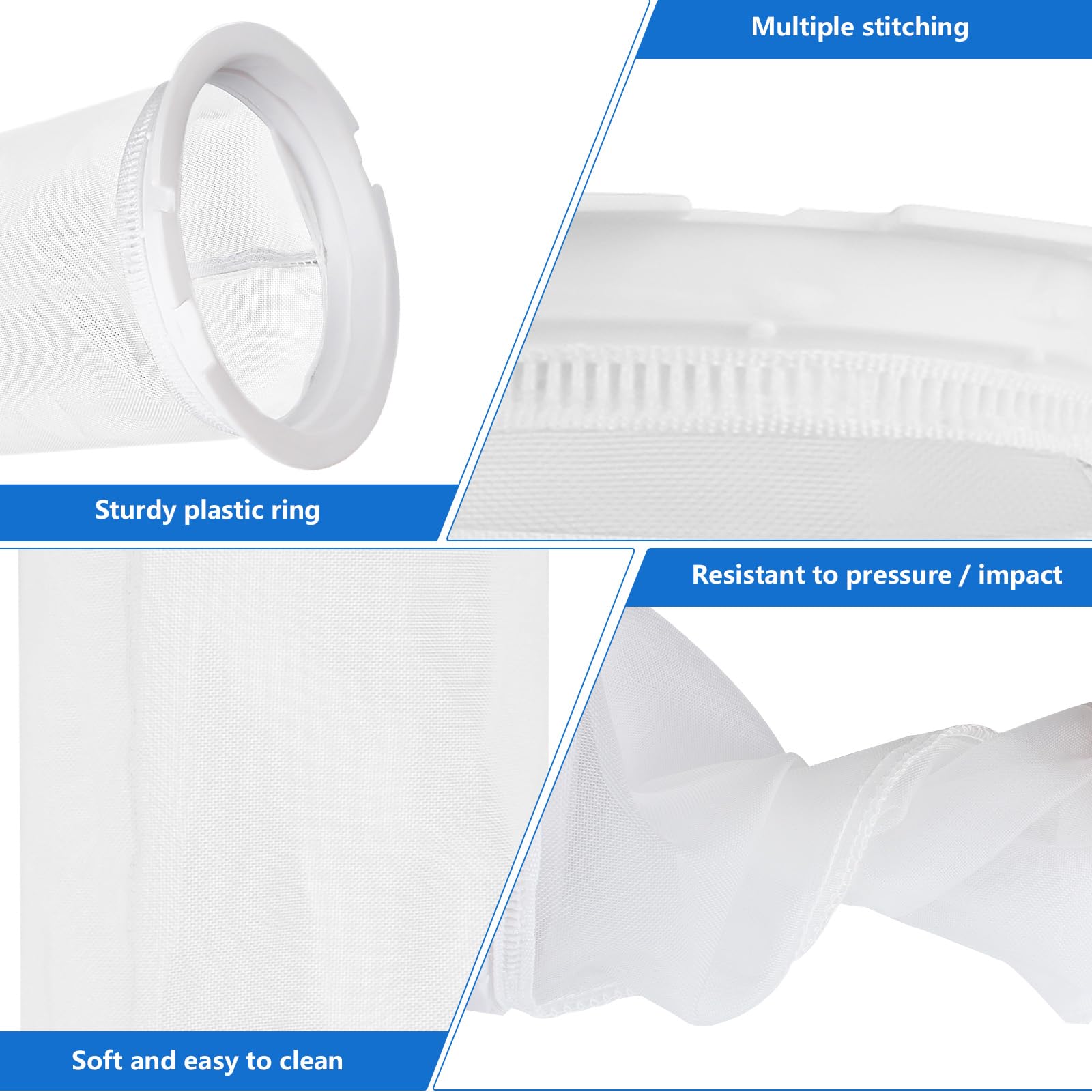 Showingo debris canister bag supports equipment-side filtration and DE feeding.