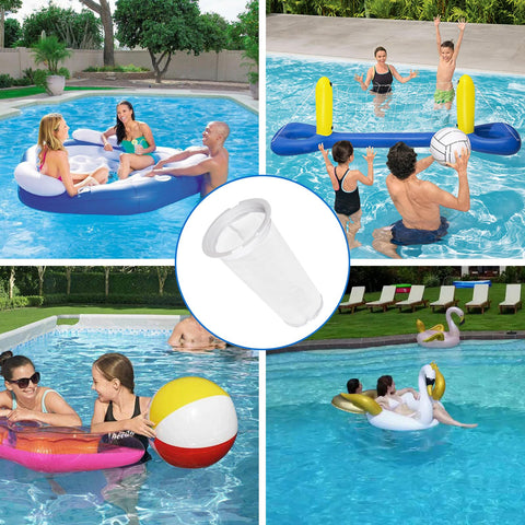 Showingo easy-install filter sock simplifies pool maintenance tasks.