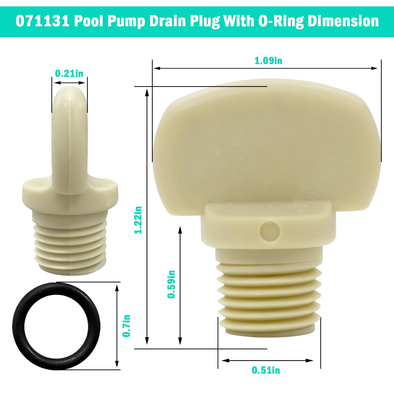 Showingo o-ring seal close-up image emphasizing tight water-tight seal for pools.