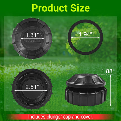 Showingo valve cap with screw-on design facilitates quick, tool-free installation