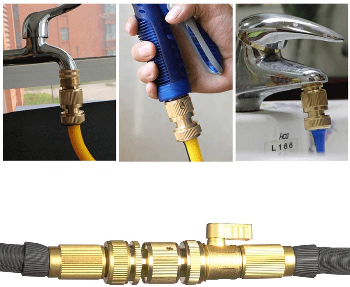 ShowNew 8-pack brass connectors packaging for easy stocking.