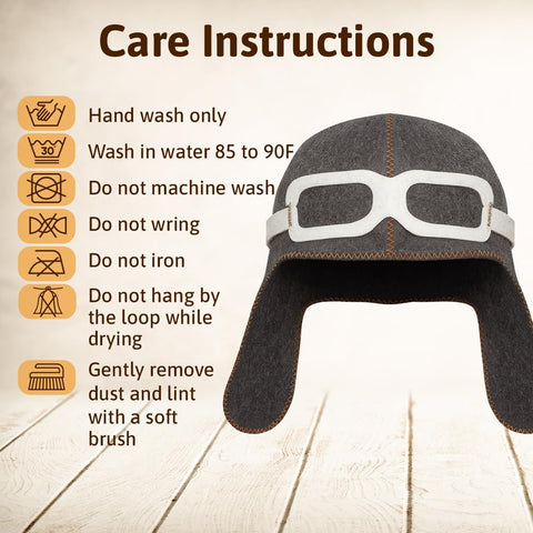 SHSH Pilot sauna hat in steam conveys breathable warmth during bathing