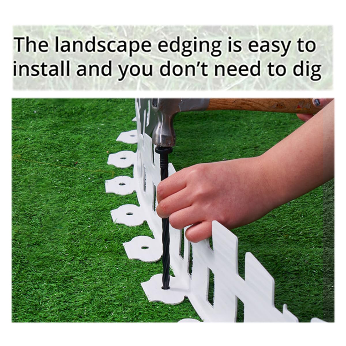 SHSYUE HDPE edging stands up to outdoor conditions.
