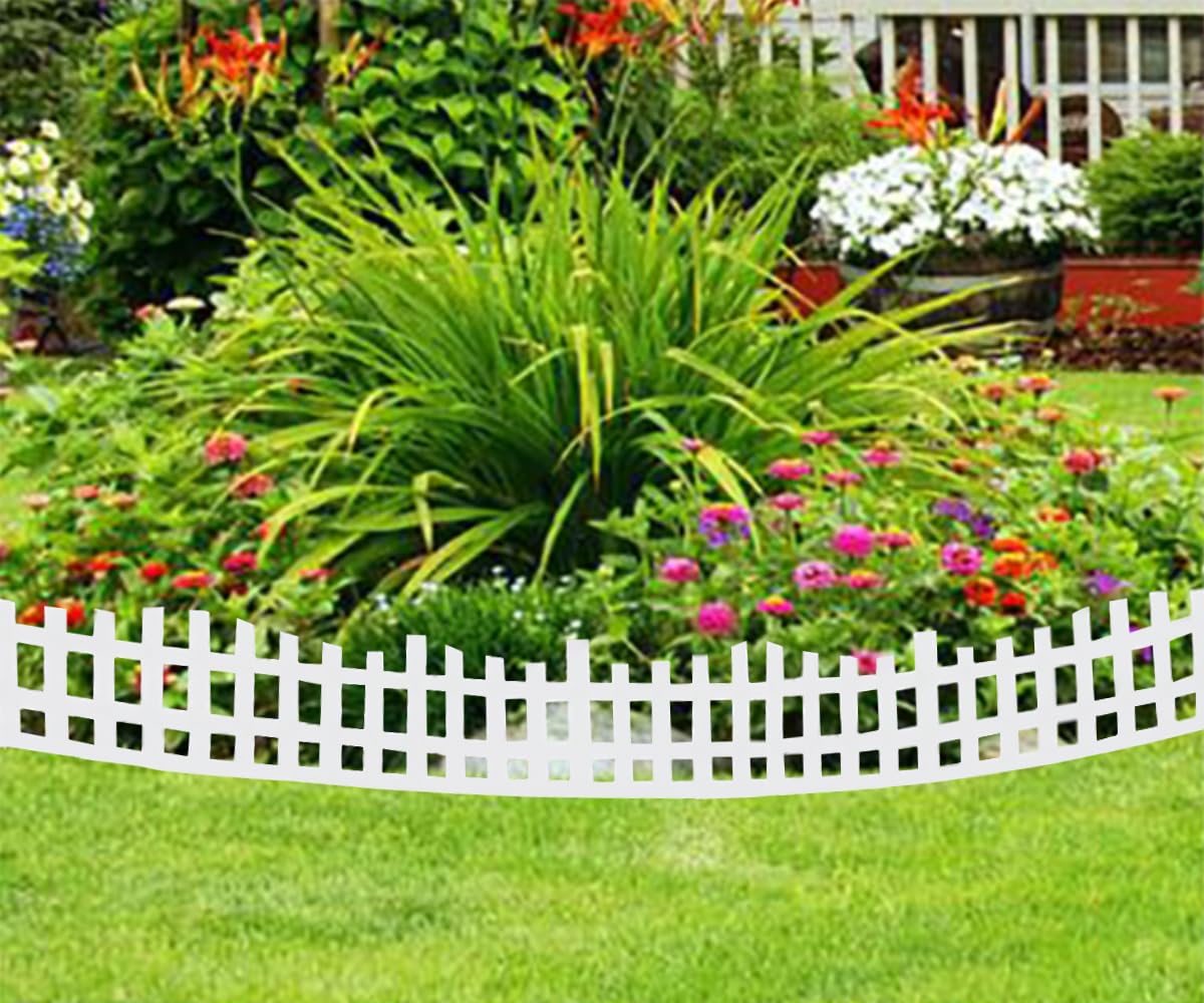 White arched border by SHSYUE elevates yard aesthetics.