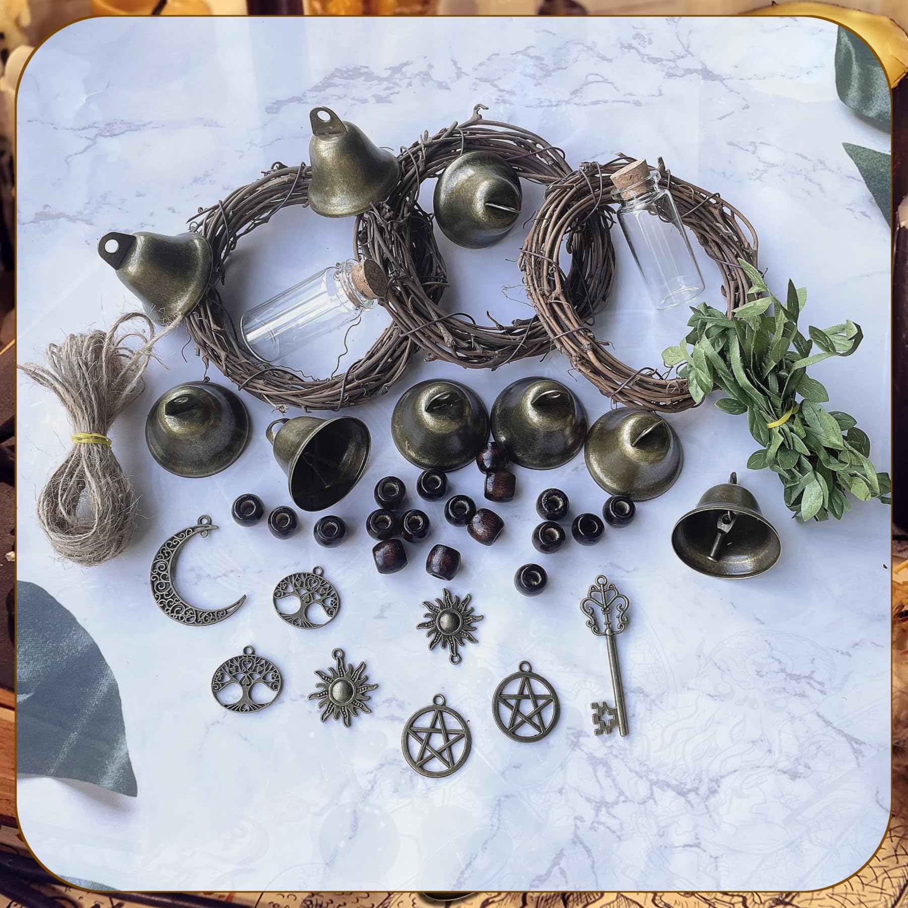 SHUANGART metal pendants including pentagram, sun, and moon
