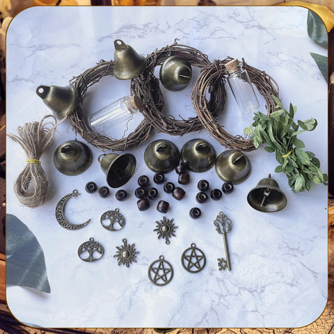 SHUANGART metal pendants including pentagram, sun, and moon