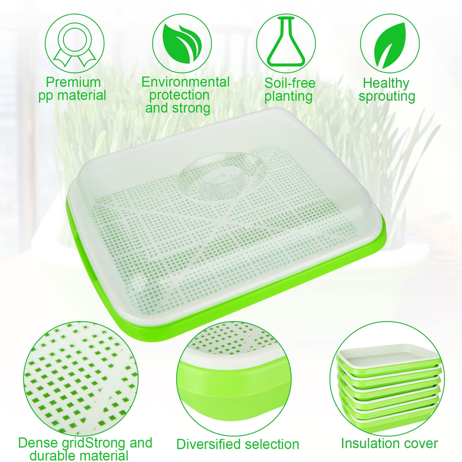 SHUESS transparent insulated lid with recessed handle for easy opening.