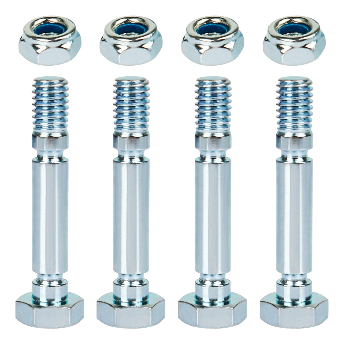 Shuisen snowblower shear pins 4-pack front view for quick replacement.