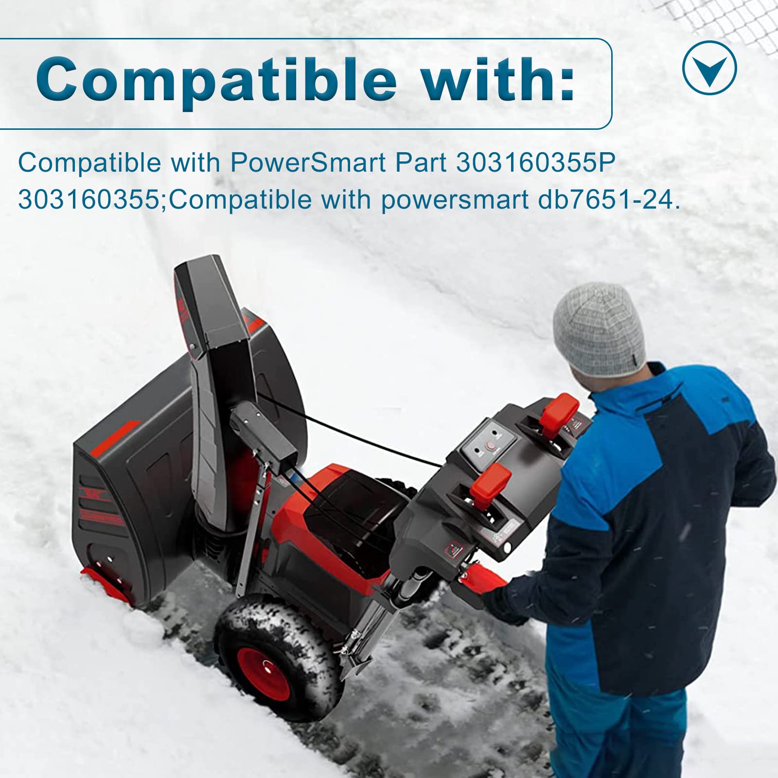 Shuisen snowblower shear pins 4-pack in use demonstrates safe operation.