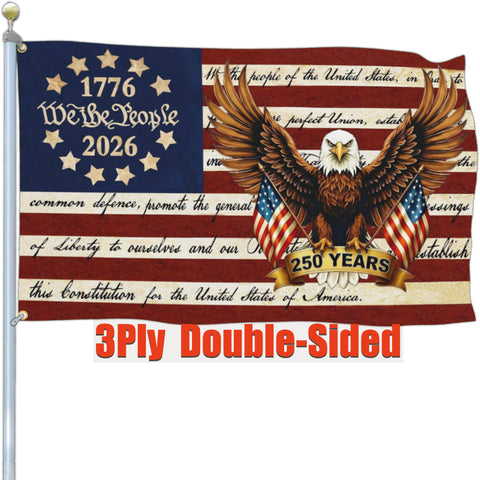 Shuitouk 250th anniversary flag front view for vibrant outdoor display