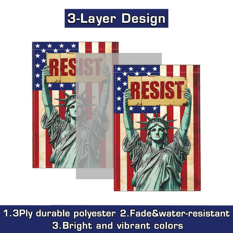 Shuitouk 12x18 flag with a 2-inch sleeve for standard flag poles.