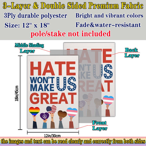 Shuitouk outdoor 12x18 garden flag in yard enhances curb appeal and messages