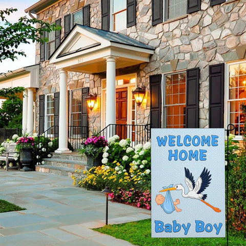 Shuitouk patio lawn garden flag its a boy for versatile outdoor décor.