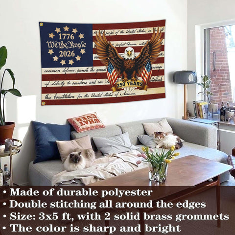 Shuitouk weather-resistant flag withstands wind and sun for long use