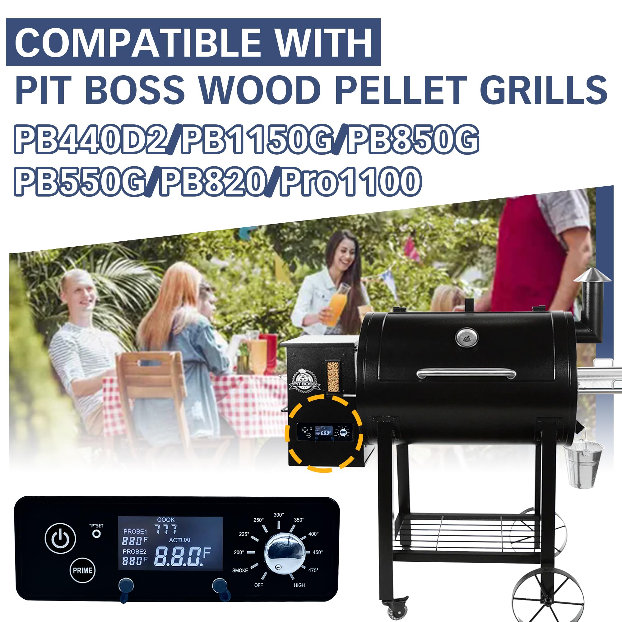 AC03P9 dual meat probe interface enables simultaneous temperature checks.