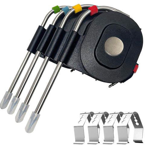 Shunbaixin upgraded pro meat probe with magnetic winder for Weber iGrill placement