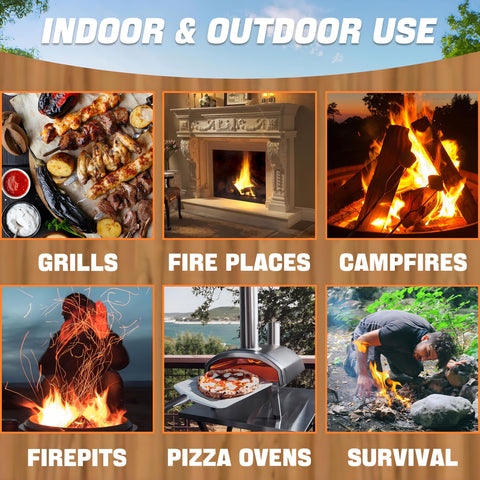 Shwuevei fire starter kit suitable for indoor fireplaces and grills