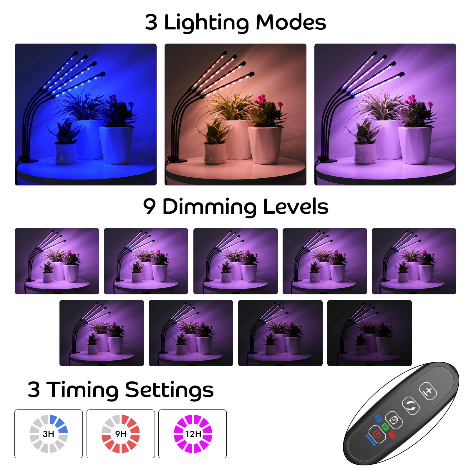 Shyineyou full-spectrum grow light duplicating sunlight for all growth stages