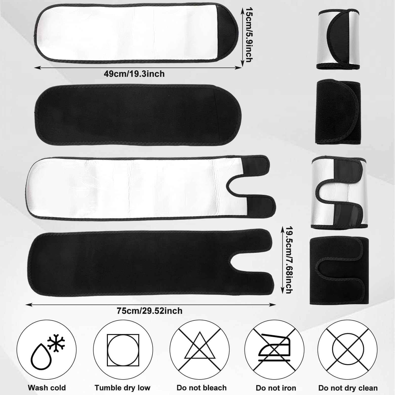 Shyyween arm trimmers 49 x 15 cm provide secure fit for weightlifting