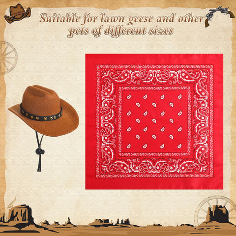Shyyween goose bandana provides vibrant color for festive lawn scenes