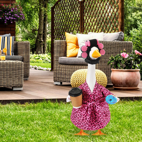 Shyyween Lady Goose Outfit designed to fit 23 inch lawn geese for easy dressing.