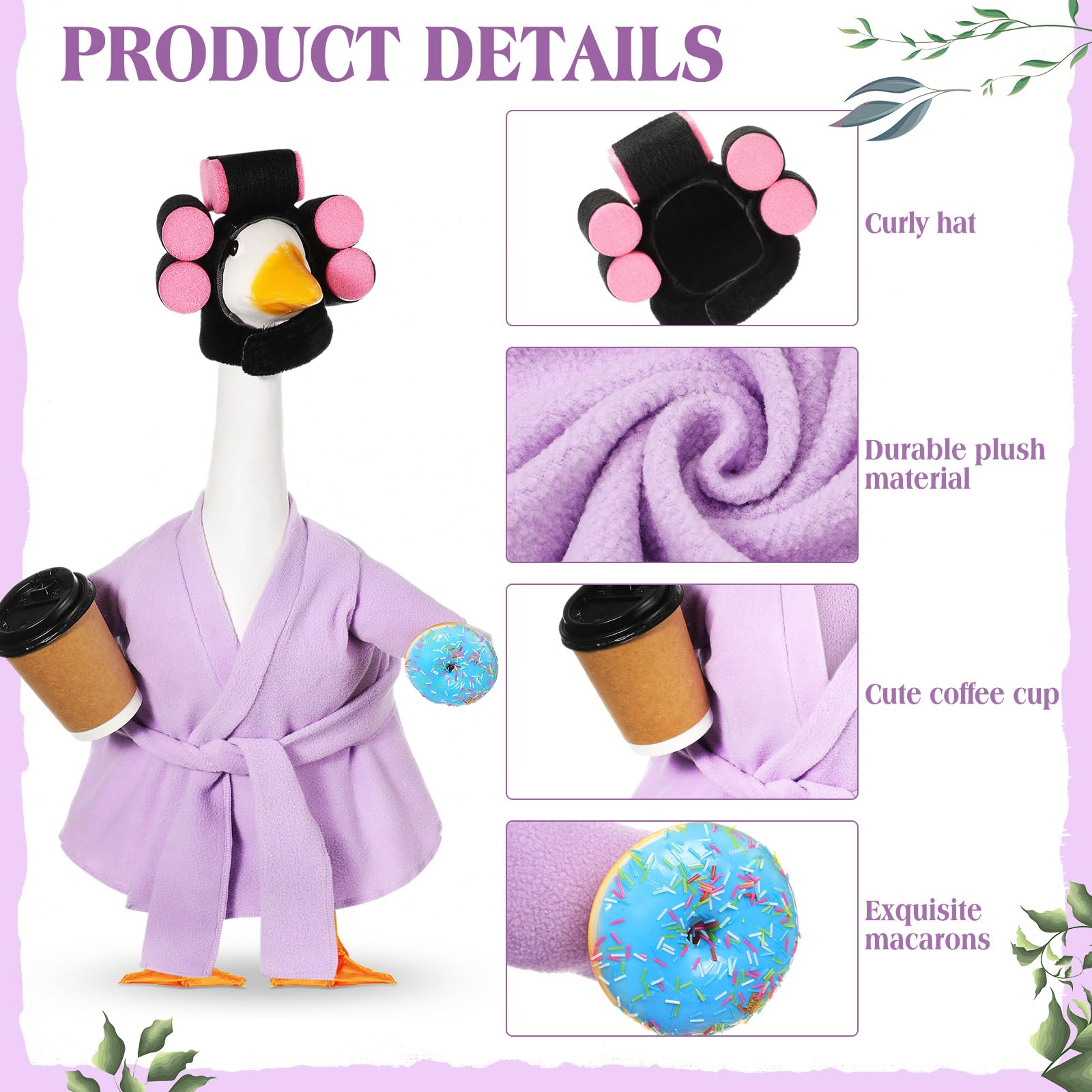 Shyyween Spring Lady Goose Donut detail adds playful, inviting vibe.