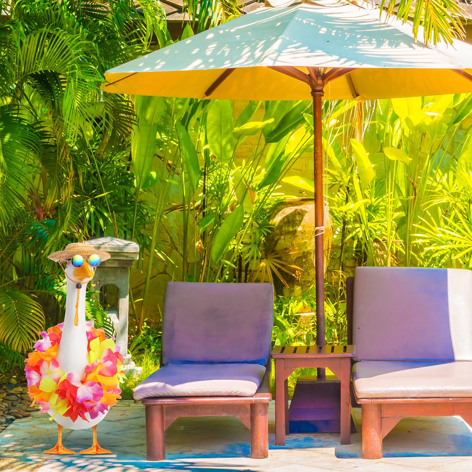 Shyyween goose outfit features bright colors to boost curb appeal during summer