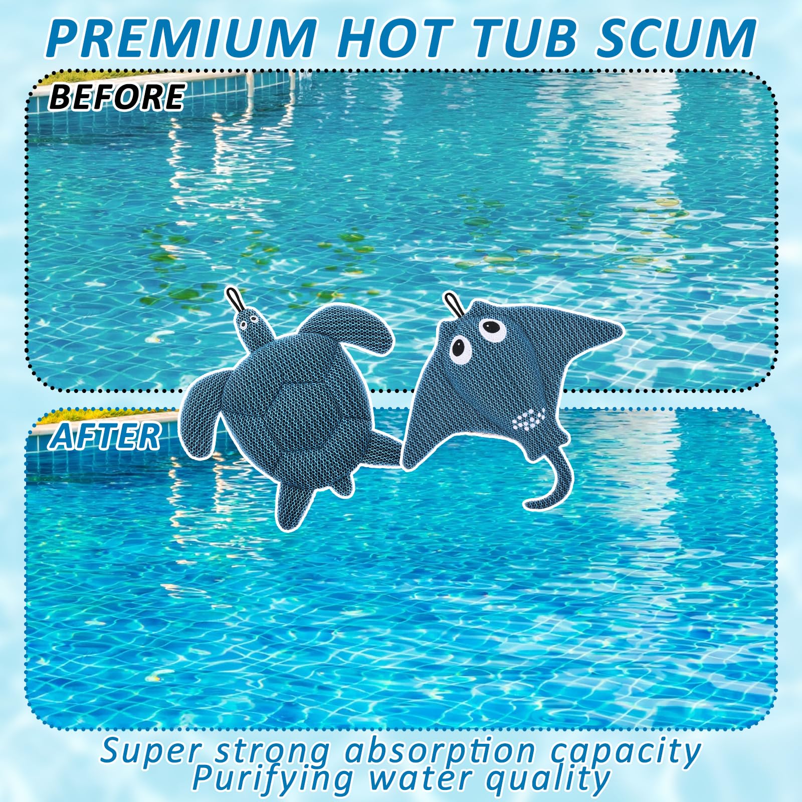 Sibosen spa water stays fresher and clearer between treatments
