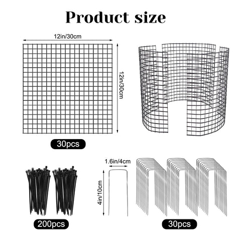 Sibosen garden cage cylinder provides 12-inch protection for delicate herbs and flowers.