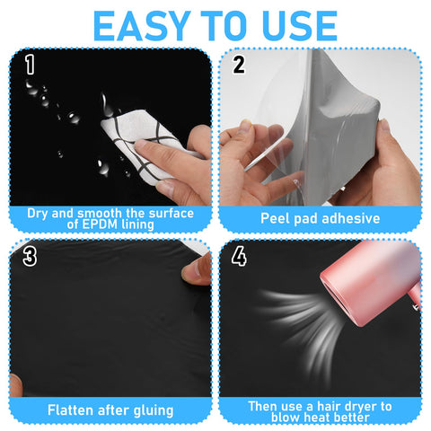 Sibosen heat-activation patch bonding strengthens the repair securely.