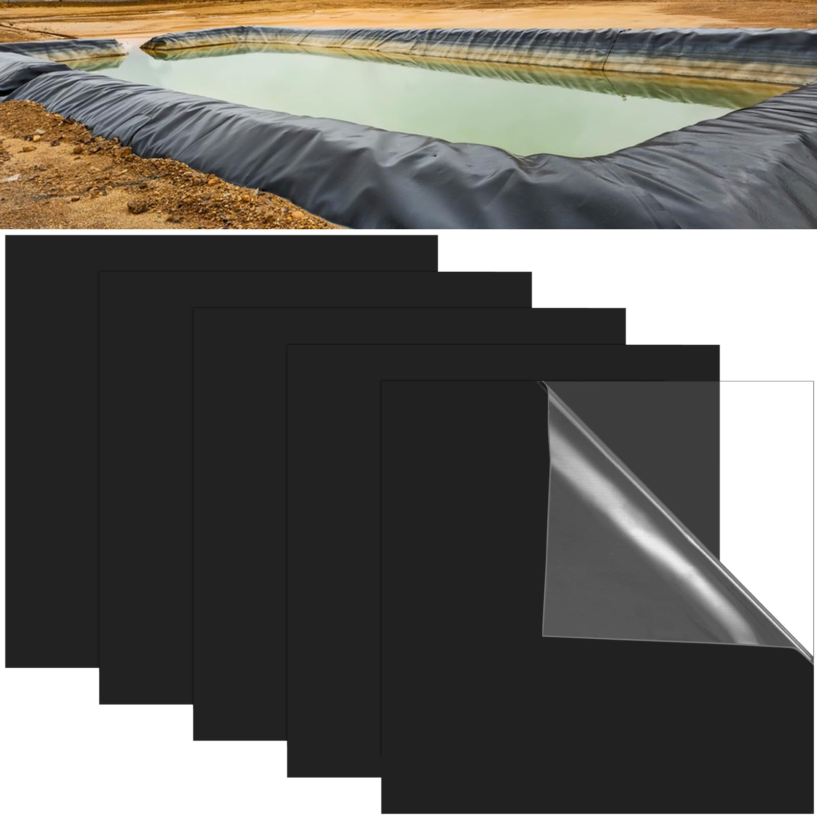 Sibosen pond liner patch pack ready for durable, water-tight repairs.