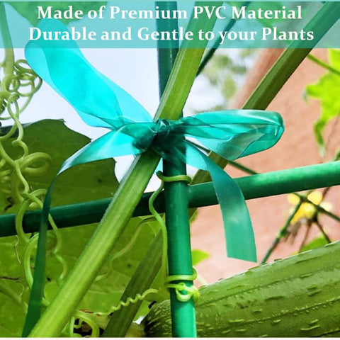 SICCOMA elastic plant ribbon ties gently as plants grow for staking.