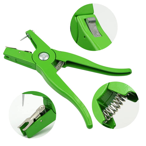 SICHOWEL ear tag pliers in use on livestock for quick tagging