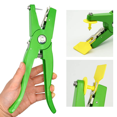 SICHOWEL ear tag pliers side view; ergonomic anti-slip handle for comfort