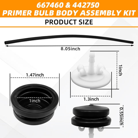 SICHOWEL primer bulb kit for Lawn-Boy 44-2750 simplifies carburetor maintenance