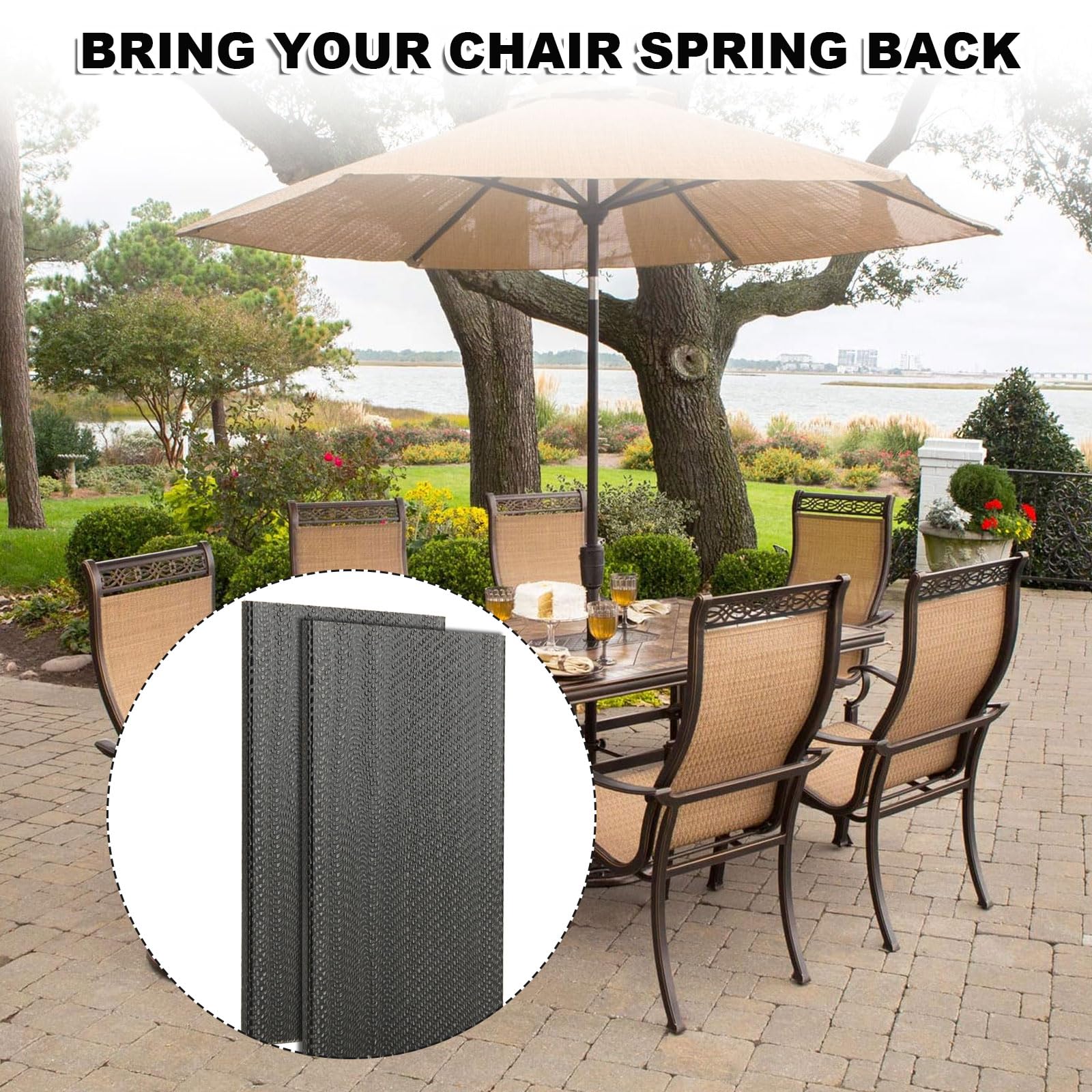 SICHOWEL 10-pack patio chair spring plates delivers cost-saving replacements.