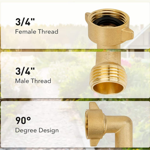 SICILAMIU lead-free brass elbow offers strong sealing and anti-crimp performance.
