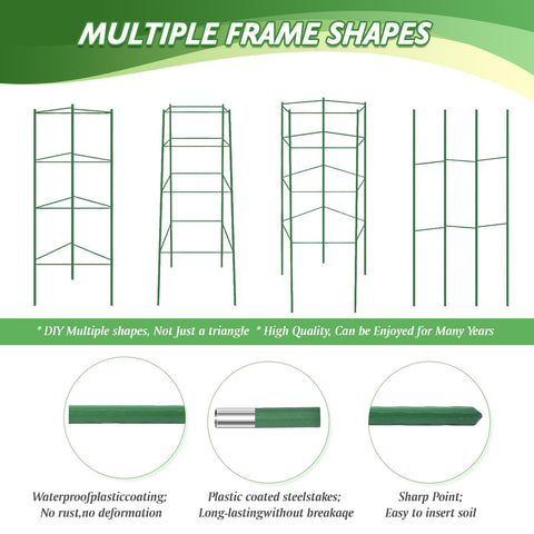 Sidefusi tomato cage plant ties secure climbing plants as they grow