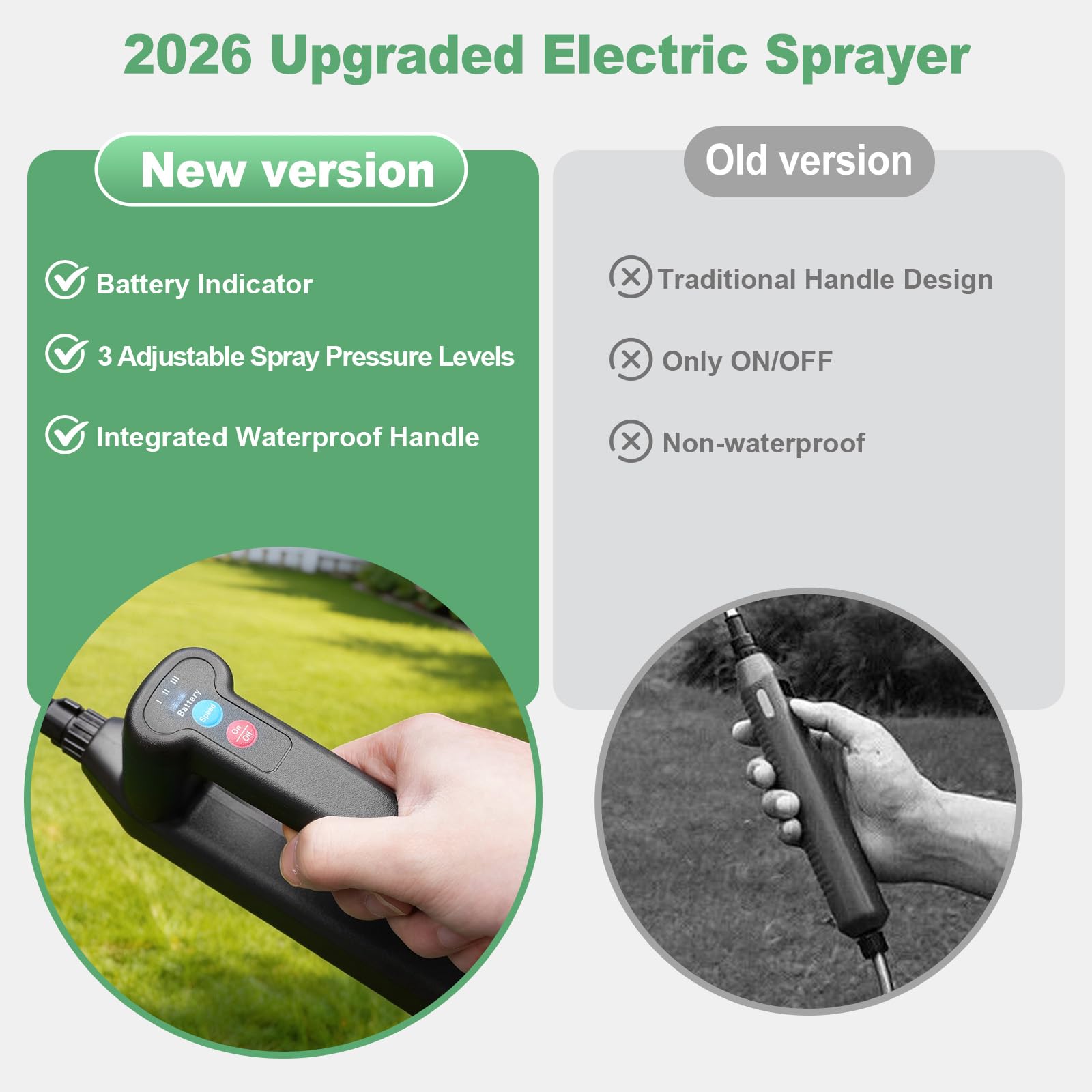 SideKing 2000mAh battery-powered sprayer for extended yard coverage