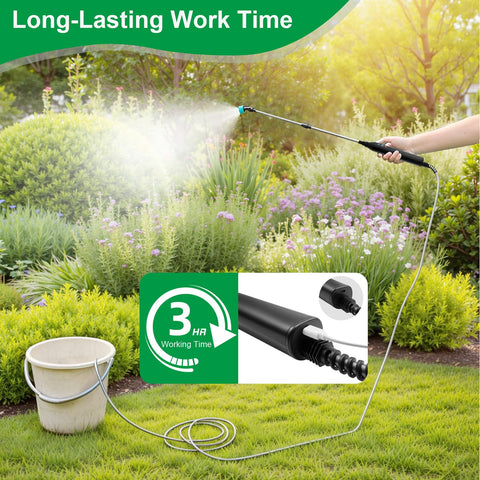SideKing anti-slip grip offers ergonomic control during spraying sessions.