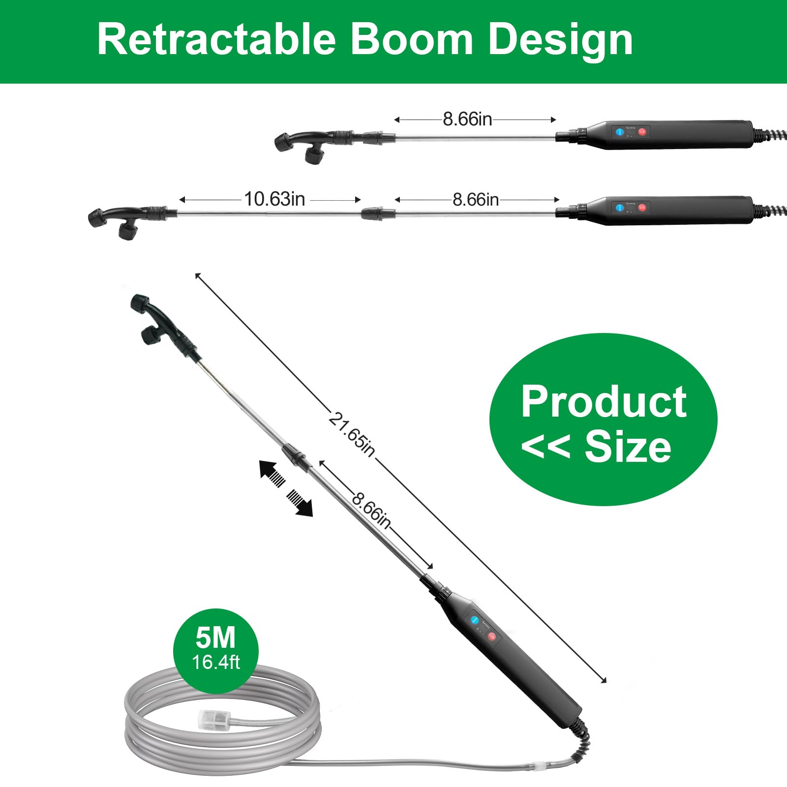 SideKing cordless garden spraying for portable, hassle-free use.