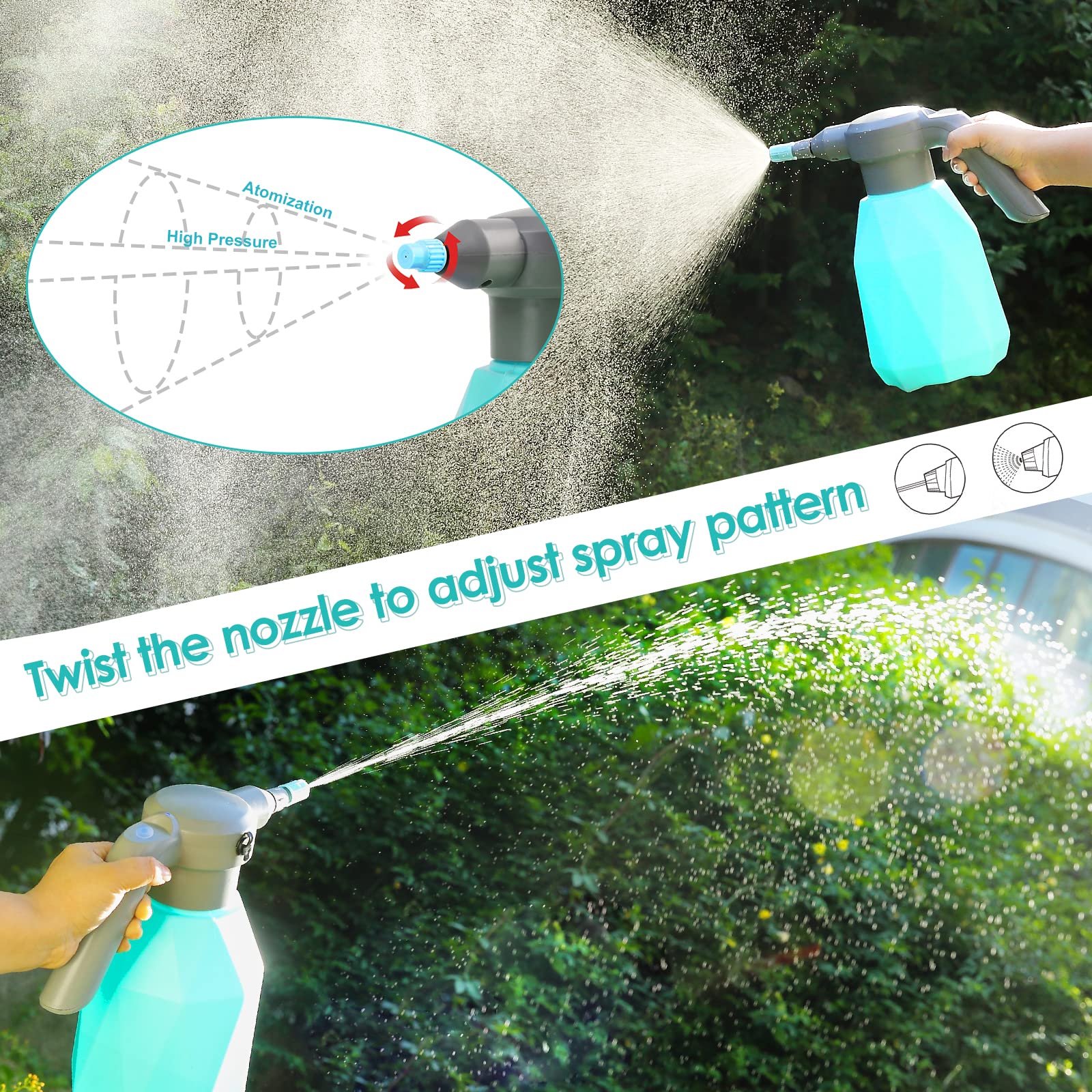 SideKing multi-mode sprayer offering mist and jet for versatile tasks