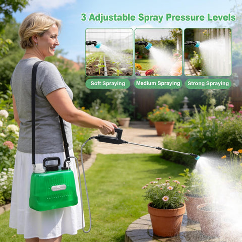 SideKing sprayer with three pressures for precise lawn and garden applications