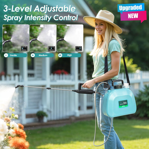 Upgraded electric weed sprayer offering three spray modes for versatile garden tasks.