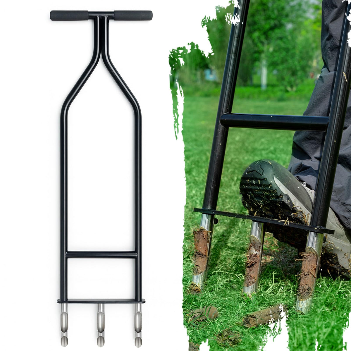 SideriteArch heavy-duty aerator with a one-piece frame for durable lawn care.